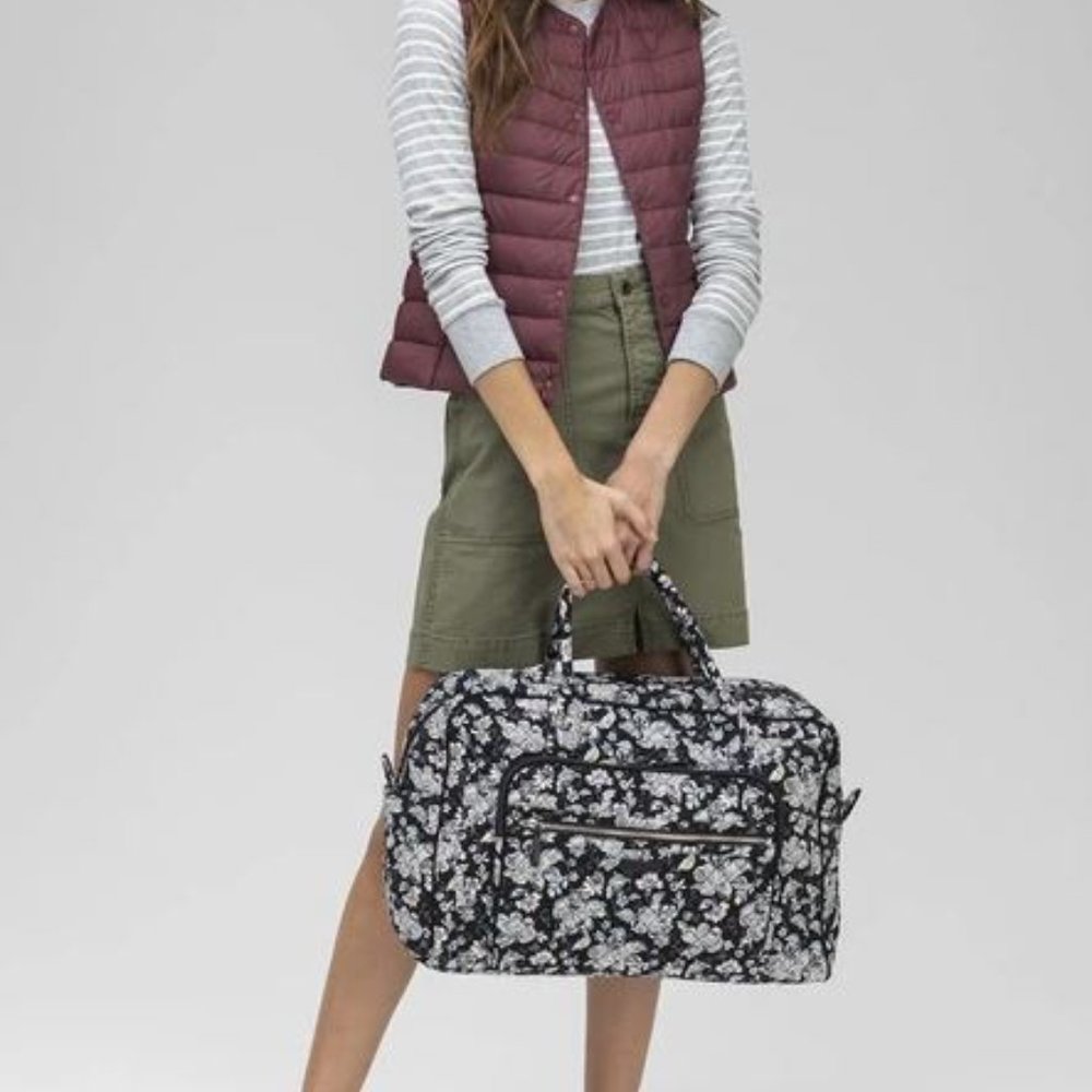 GREY Vera Bradley new w/ tags weekender travel bag